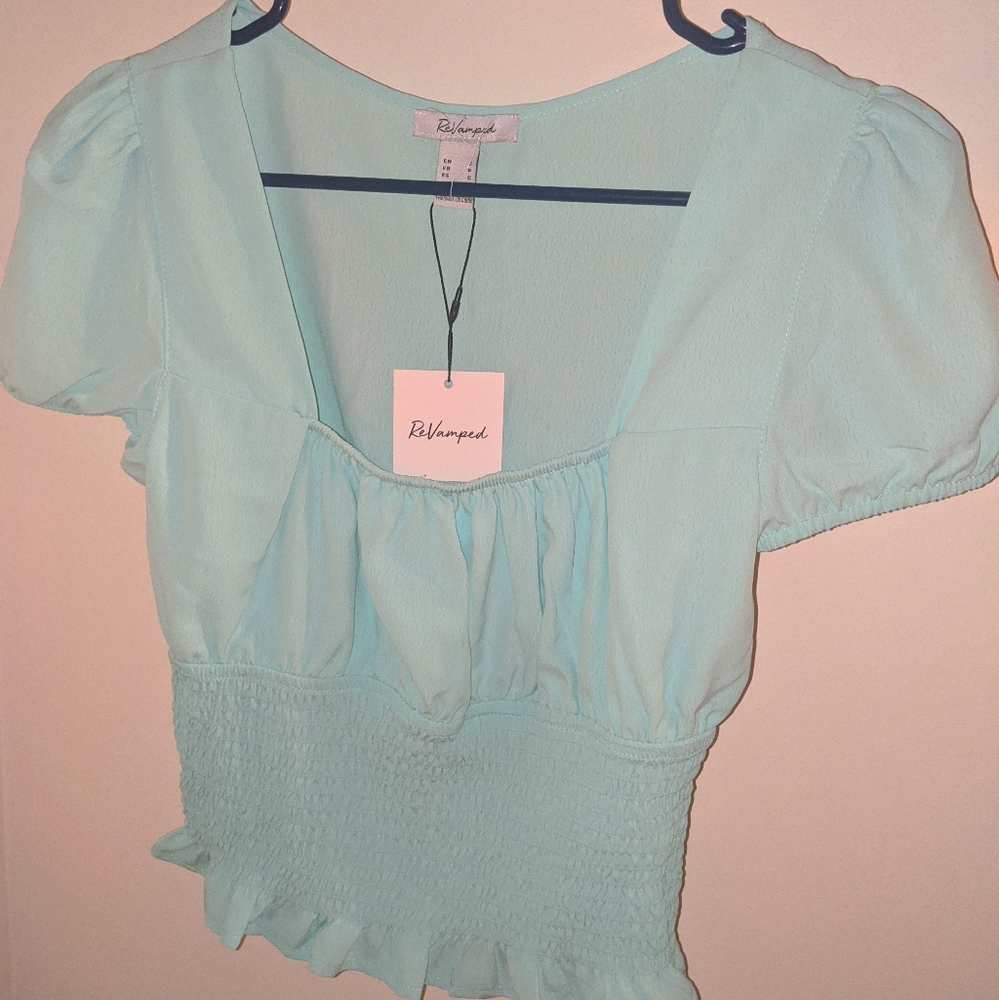 Women's  Turquoise Shirt-New Size Small